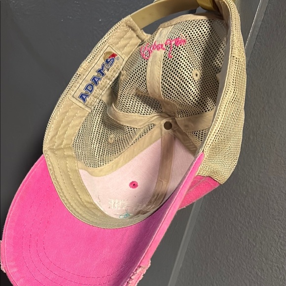 Adams Pink and Tan Women's Hat - Picture 5 of 8